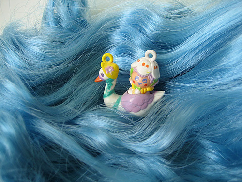 The girl with the blue hair…and me being honest…