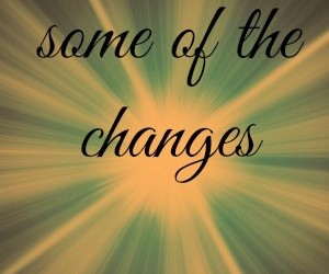 An update on the changes…