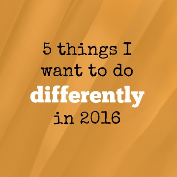5 things 2016